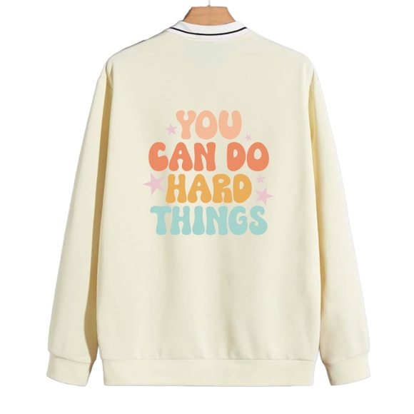 Stronger than trauma mental health graphic pullover sweatshirt size XL - Picture 3 of 9